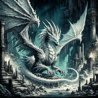 Hatchling wyvern over coastal cliffs
